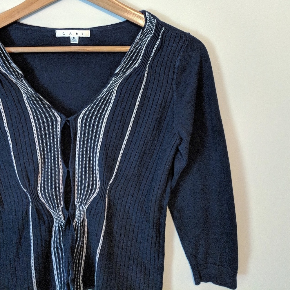 CABI Navy Retro Cardigan